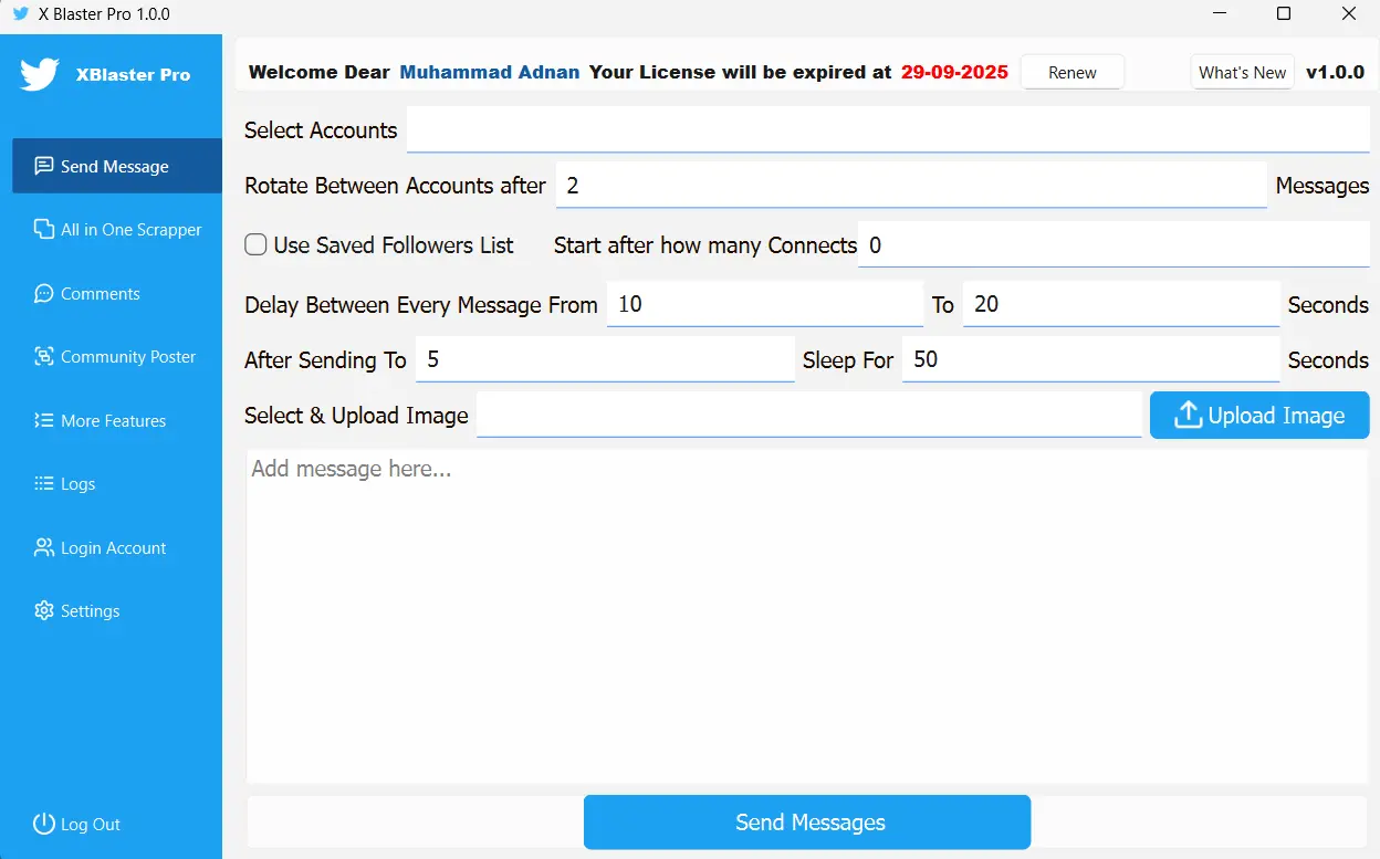 Twitter Blaster Pro marketing automation software